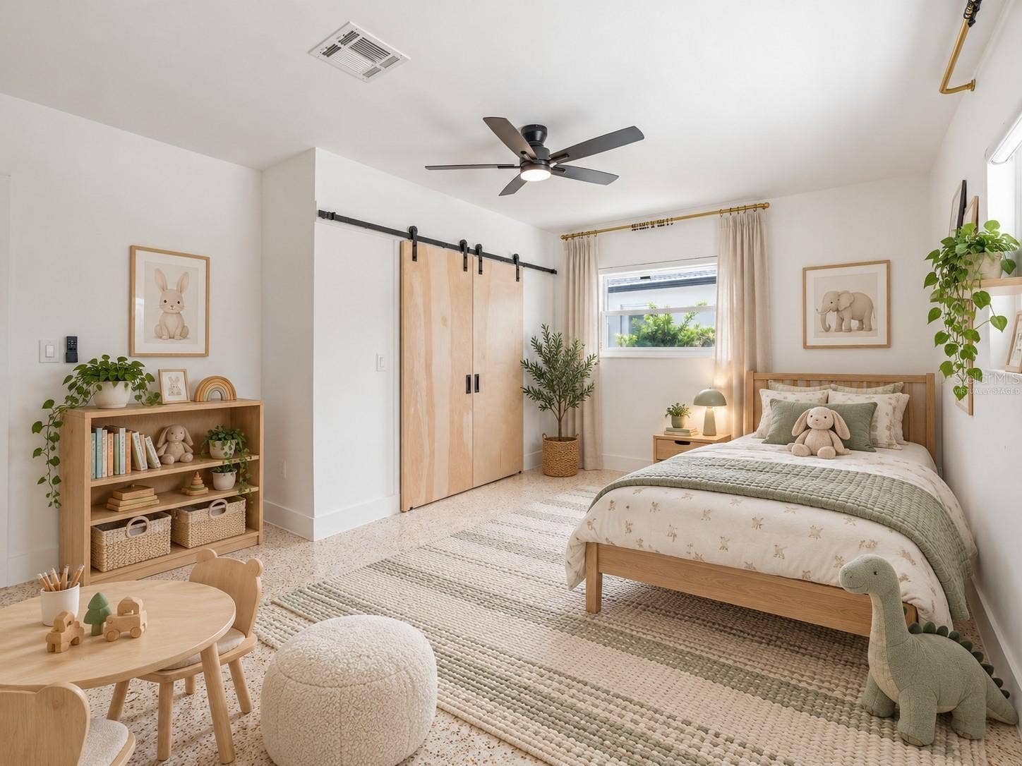 123 8TH STREET, Belleair Beach, FL 33786 2nd bedroom, virtually staged