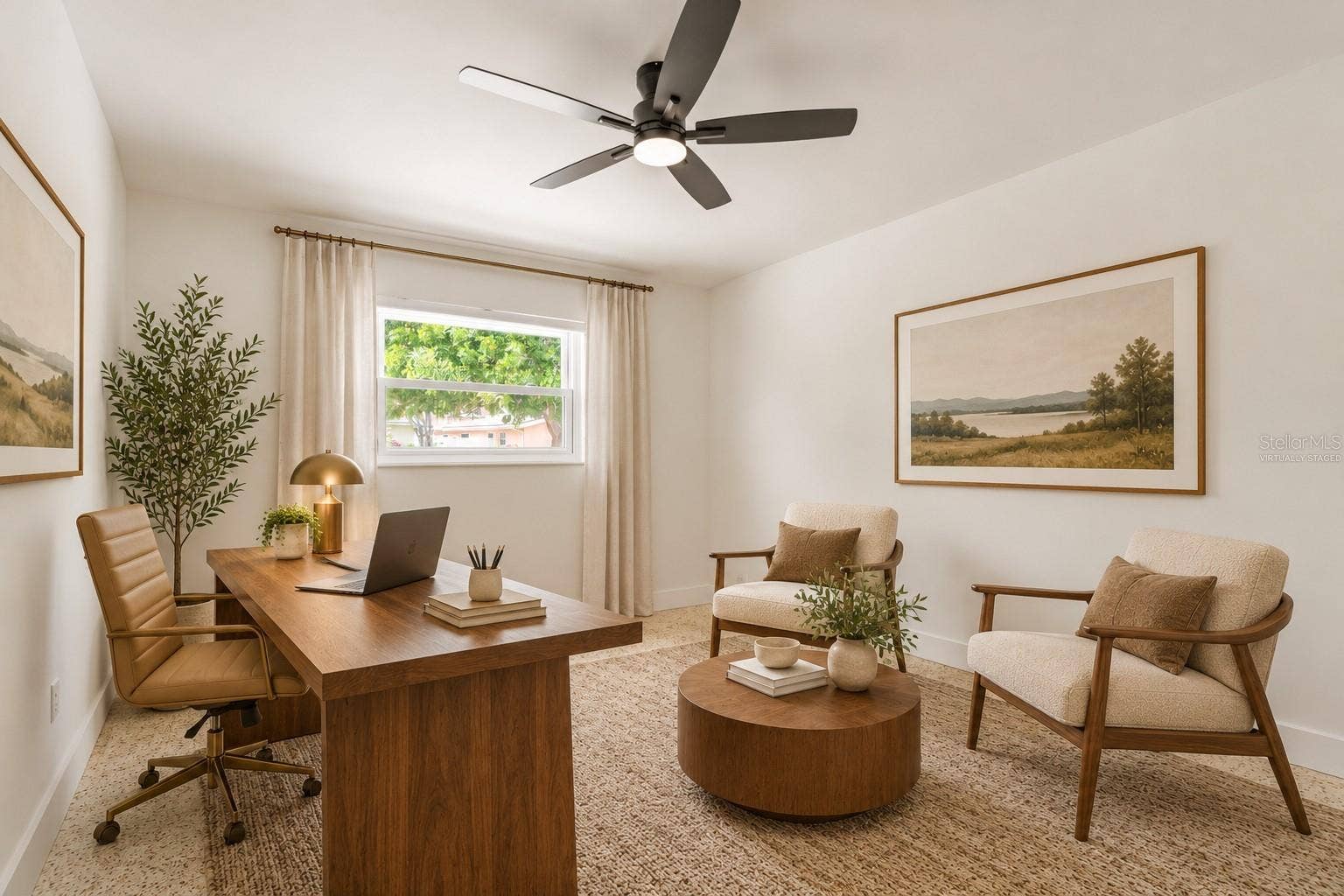 123 8TH STREET, Belleair Beach, FL 33786 3rd bedroom-office, virtually staged