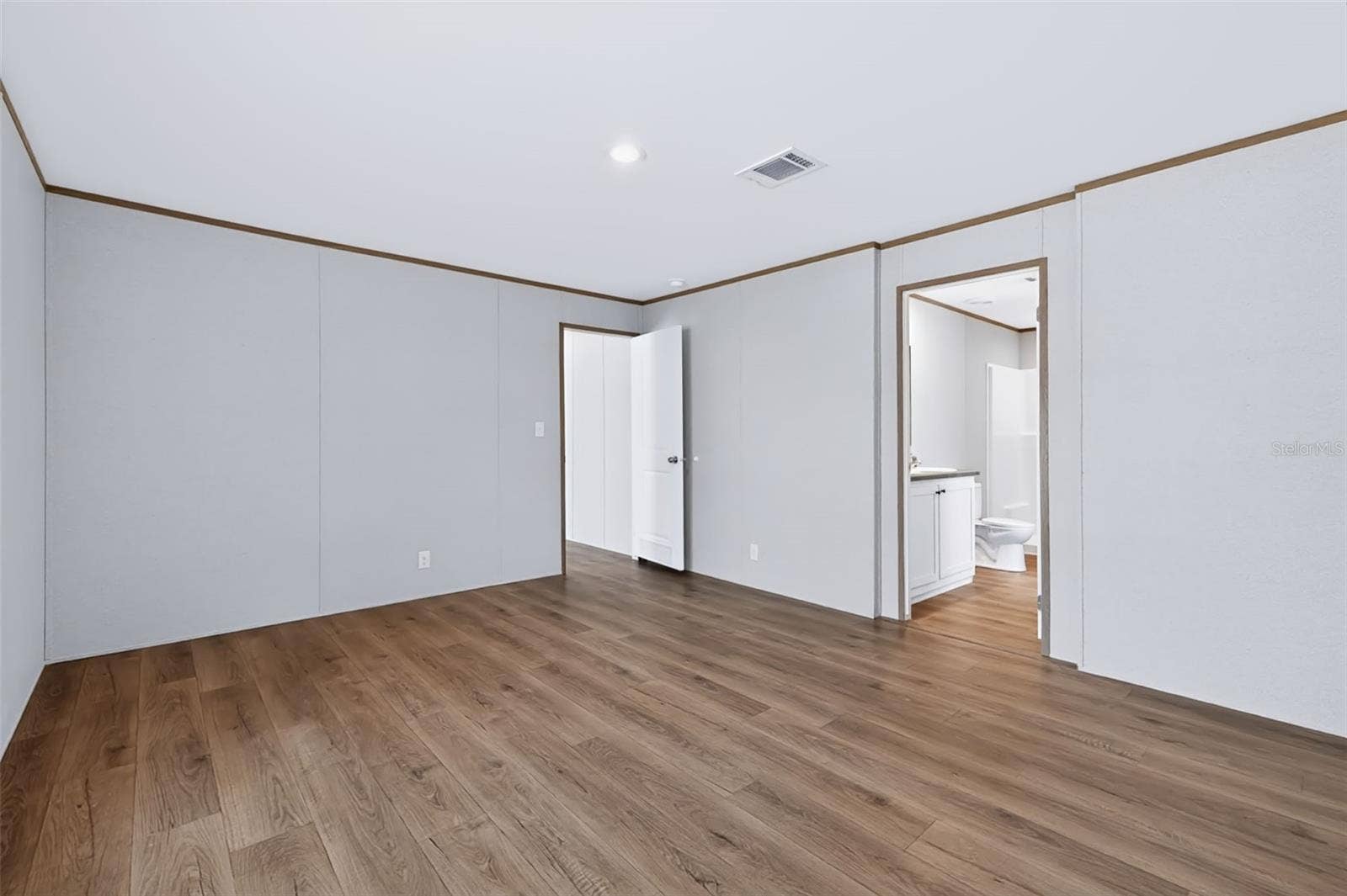 Primary Bedroom suite not staged