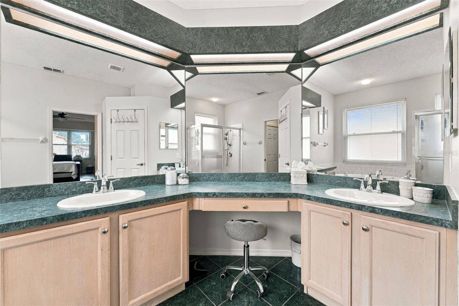 Master Bathroom with Dual Vanities