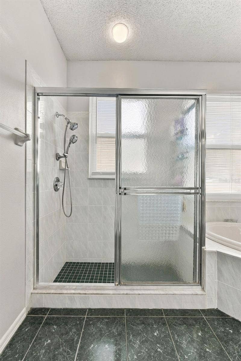 Walk-In Shower with Glass Enclosure
