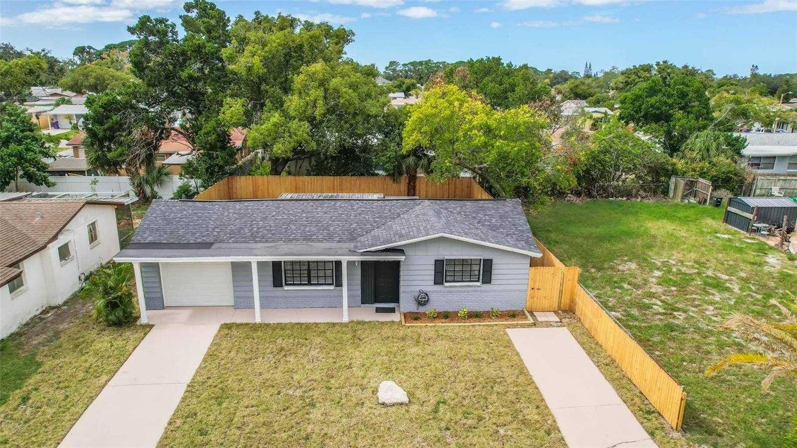 3317 BAINBRIDGE DRIVE, Holiday, FL 34691 aerial front