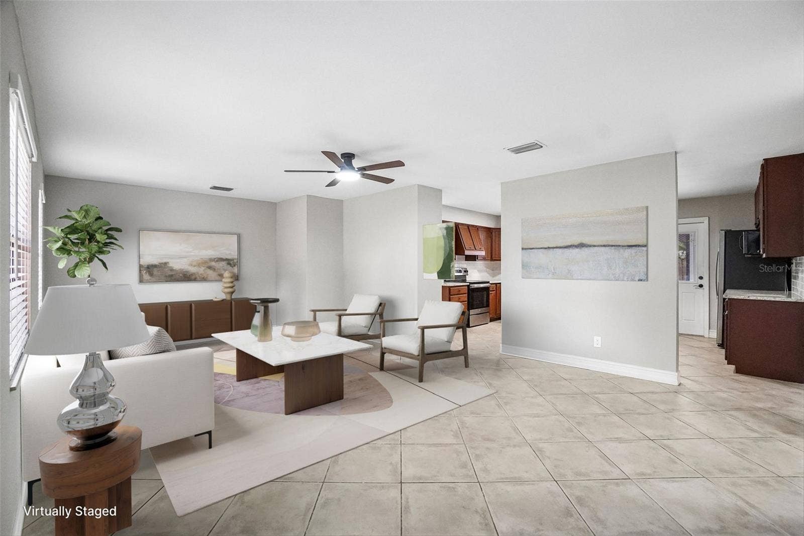 715 PAPAYA DRIVE, Tampa, FL 33619 Living Room Virtual View 2