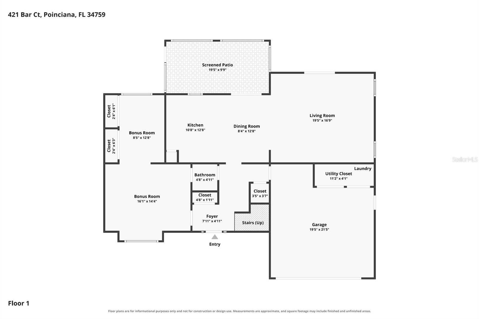421 BAR COURT, Poinciana, FL 34759 421 BAR COURT, Poinciana, FL 34759