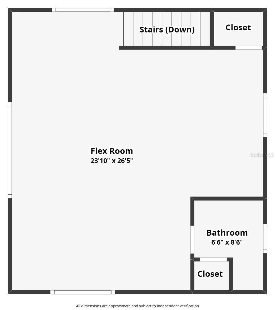 2nd Floor Plan - Bomus Room w/ Bathroom