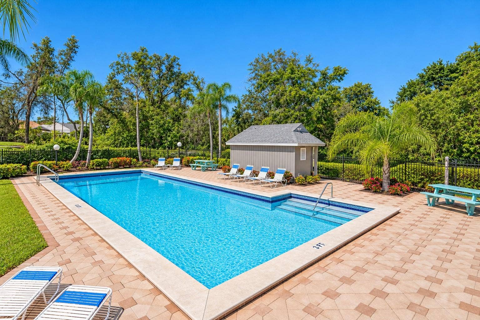 3277 HIBISCUS DRIVE, Palm Harbor, FL 34684 Community pool.