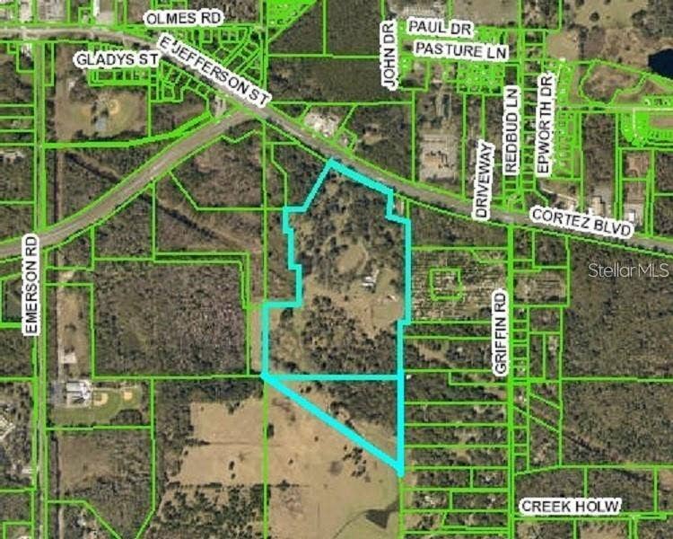 22374 CORTEZ BOULEVARD, Brooksville, FL 34601 Previous approved development area - will have to go back through planning and zoning