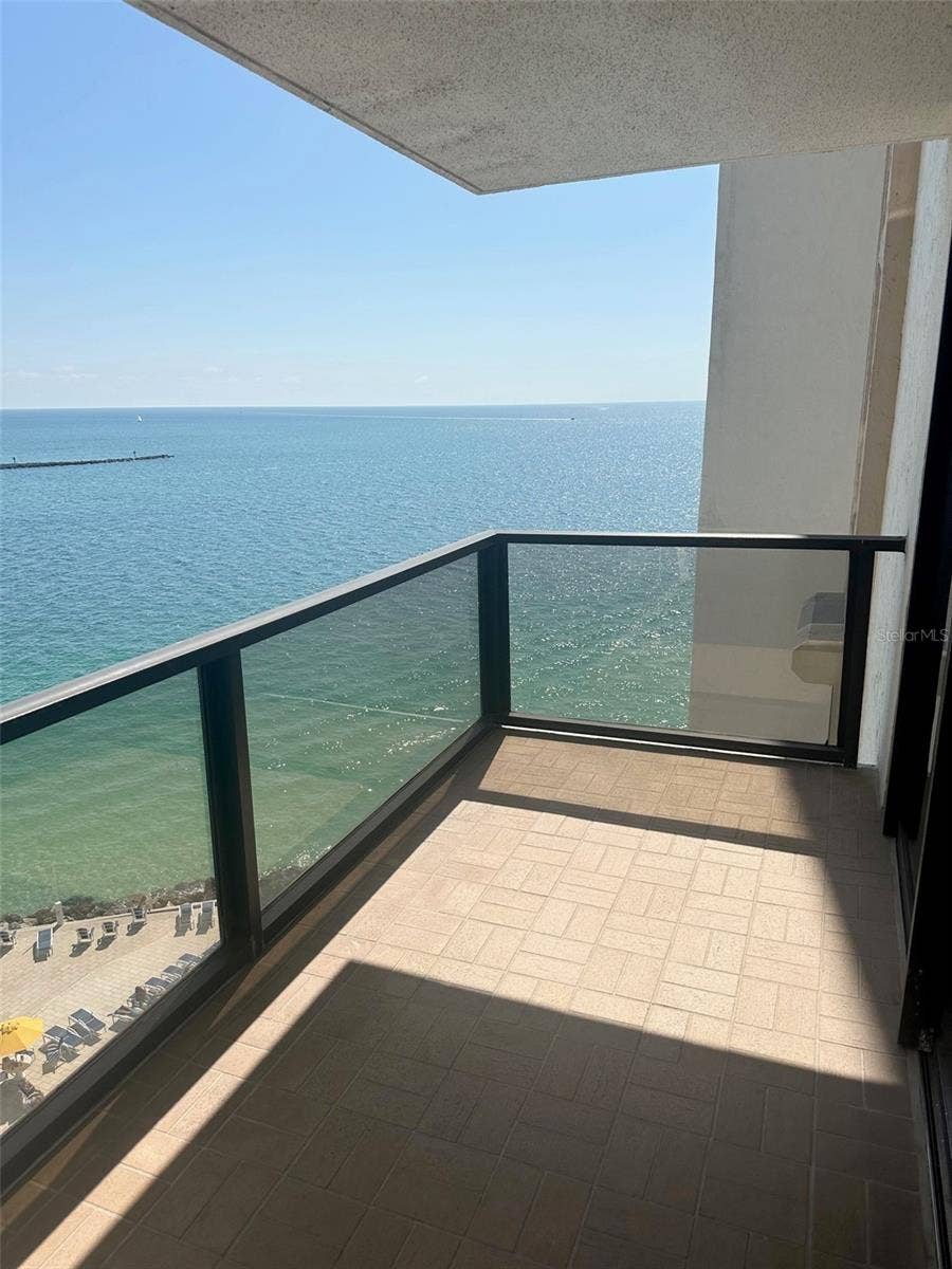 440 S GULFVIEW BOULEVARD, #1102, Clearwater, FL 33767 Balcony view of Gulf