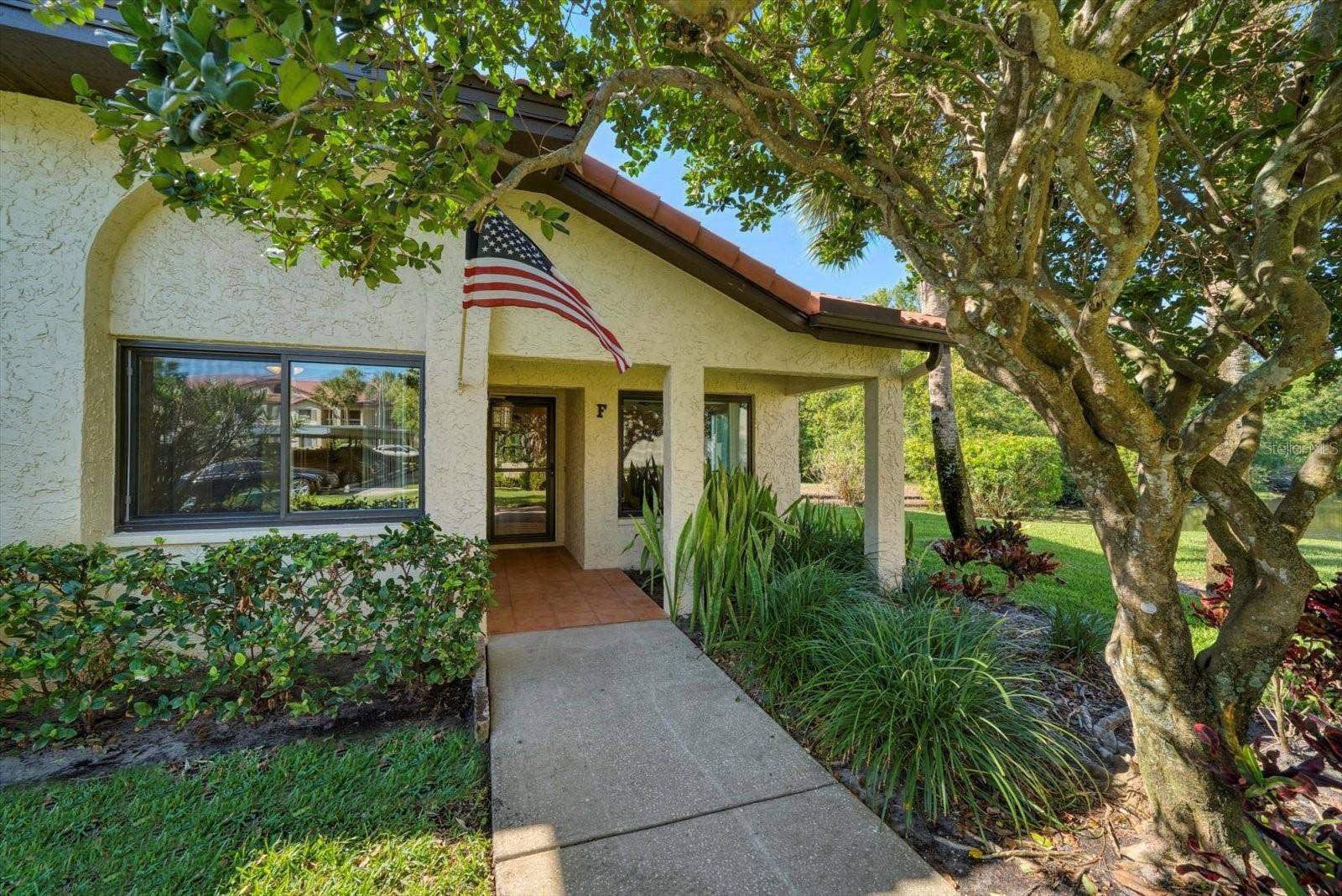 1801 E LAKE ROAD, #21F, Palm Harbor, FL 34685 Front Entry to Villa