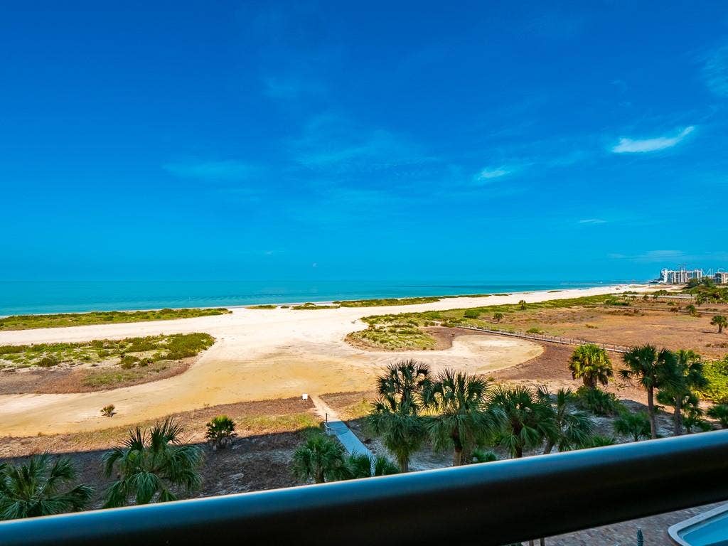 1270 GULF BOULEVARD, #603, Clearwater, FL 33767 Gulf front view from 6th Floor Balcony