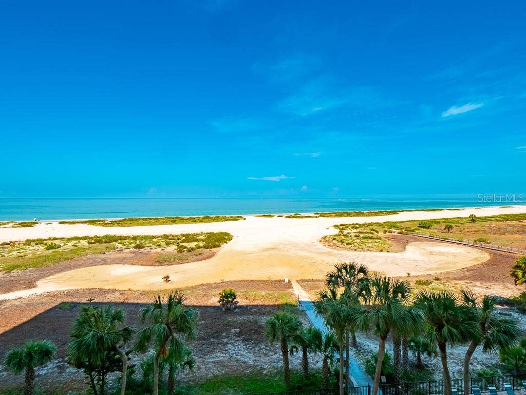 1270 GULF BOULEVARD, #603, Clearwater, FL 33767 Gulf front view from 6th Floor Balcony