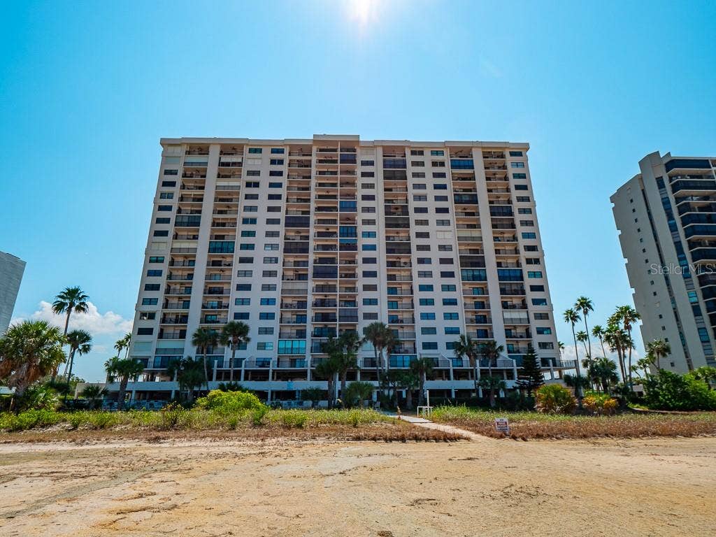 1270 GULF BOULEVARD, #603, Clearwater, FL 33767 Views from beach of condo