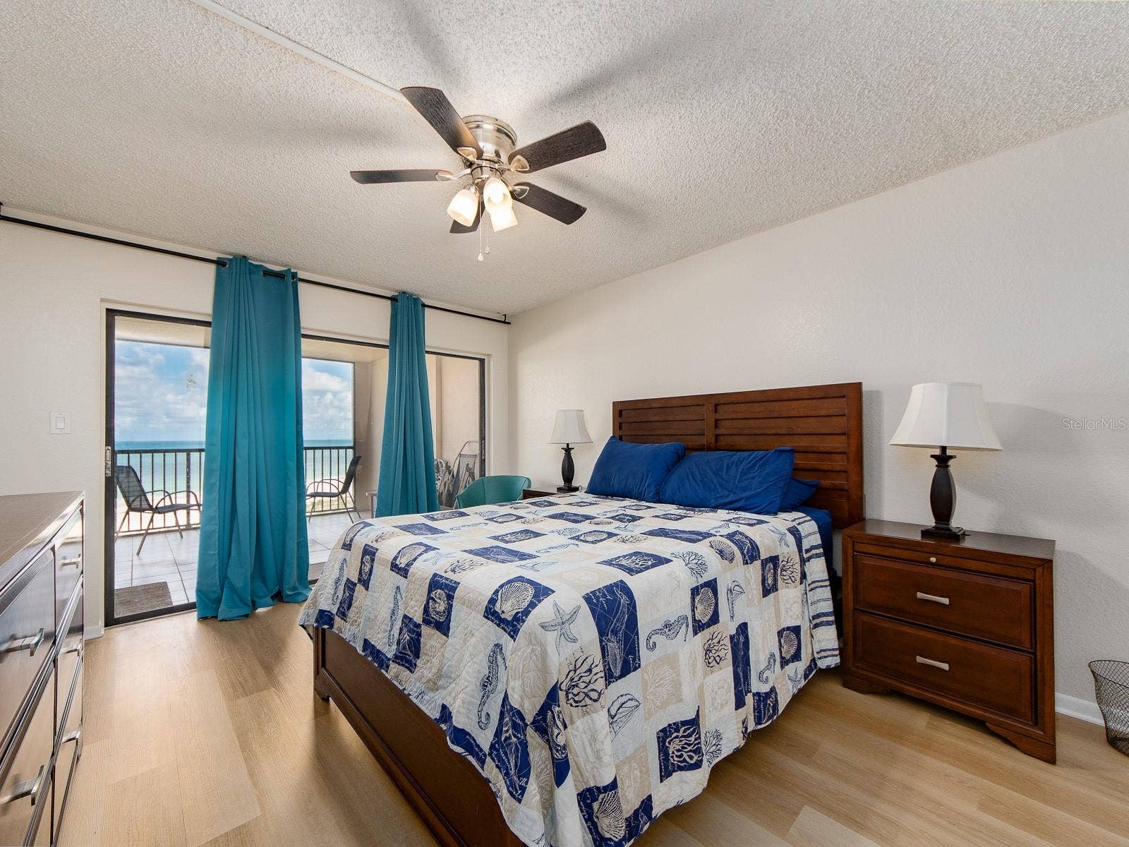 1230 GULF BOULEVARD, #1404, Clearwater, FL 33767 Balcony access from the bedroom and living room