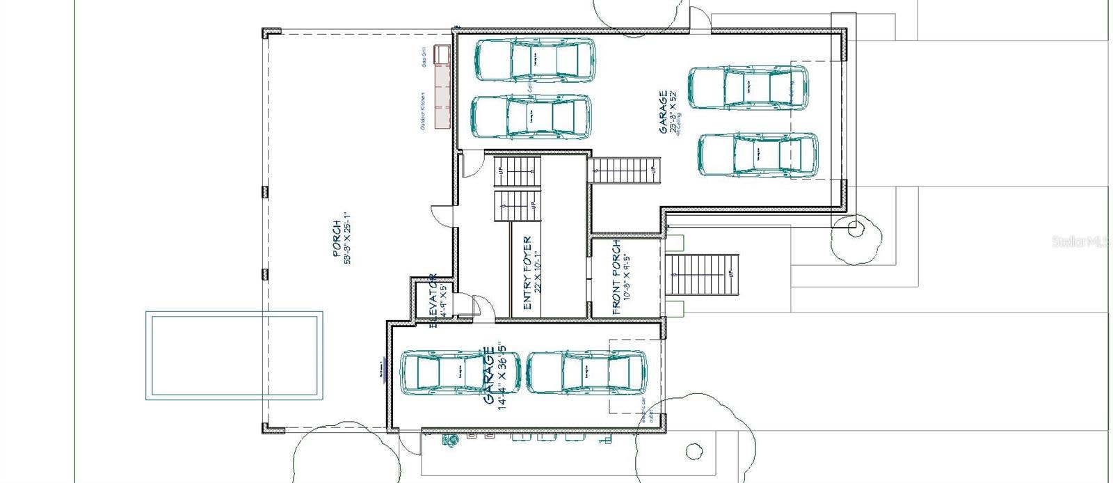 2121 BAYOU GRANDE BOULEVARD NE, St Petersburg, FL 33703 First Level/Garages