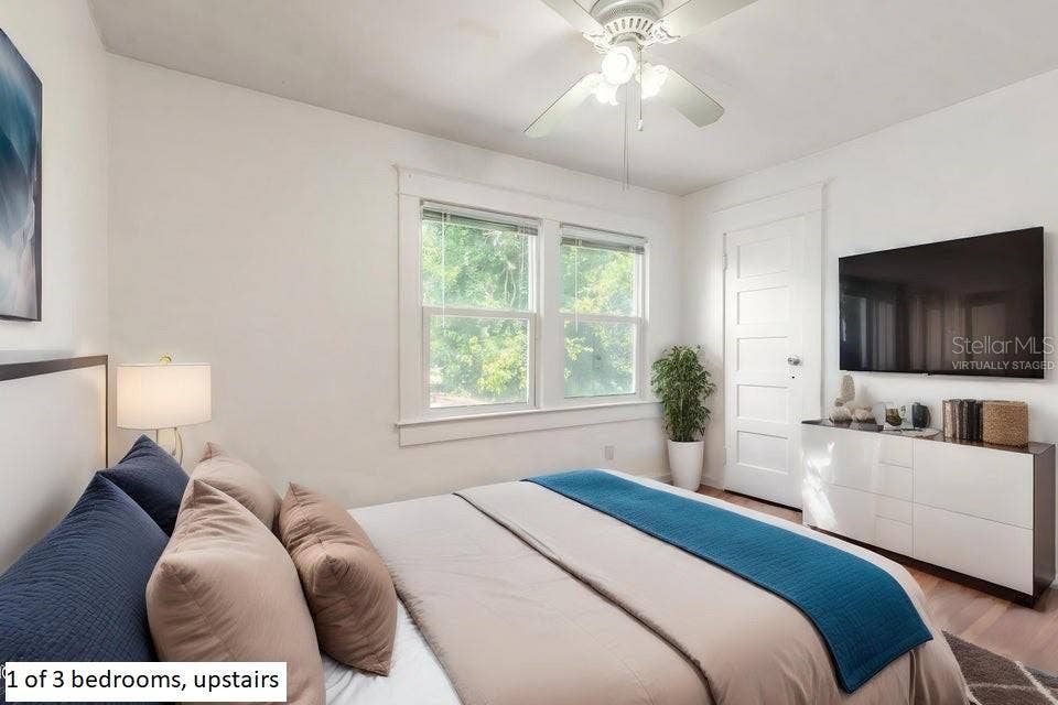 724 N OLEANDER AVENUE, Daytona Beach, FL 32118 Virtually staged bedroom