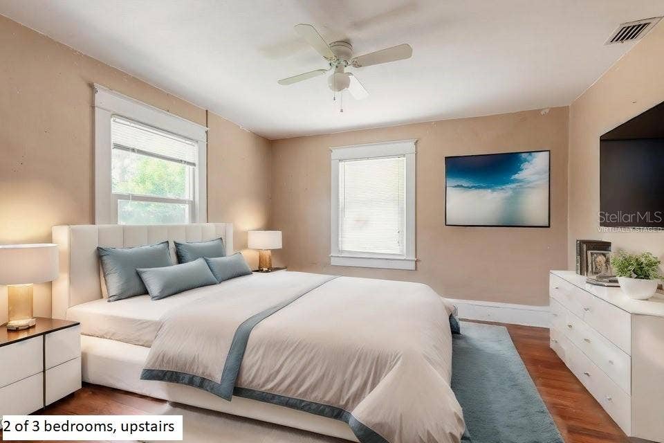 724 N OLEANDER AVENUE, Daytona Beach, FL 32118 Virtually staged bedroom