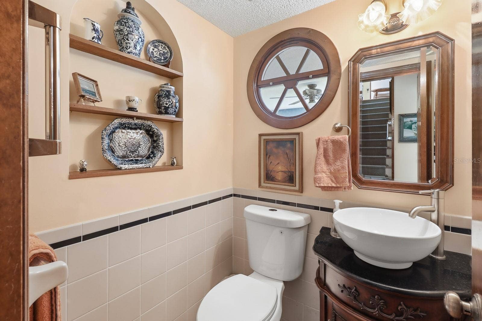 6491 SPRUCE CREEK ROAD, Port Orange, FL 32127 Half bath with porthole window