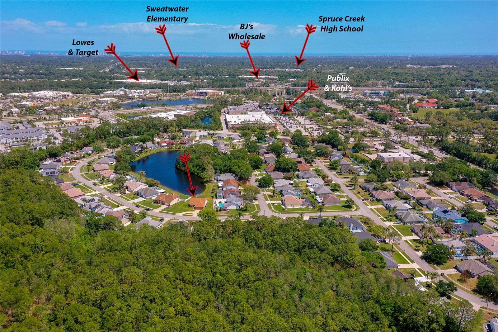 1312 N WEMBLEY CIRCLE, Port Orange, FL 32128 Close to daily needs and wants