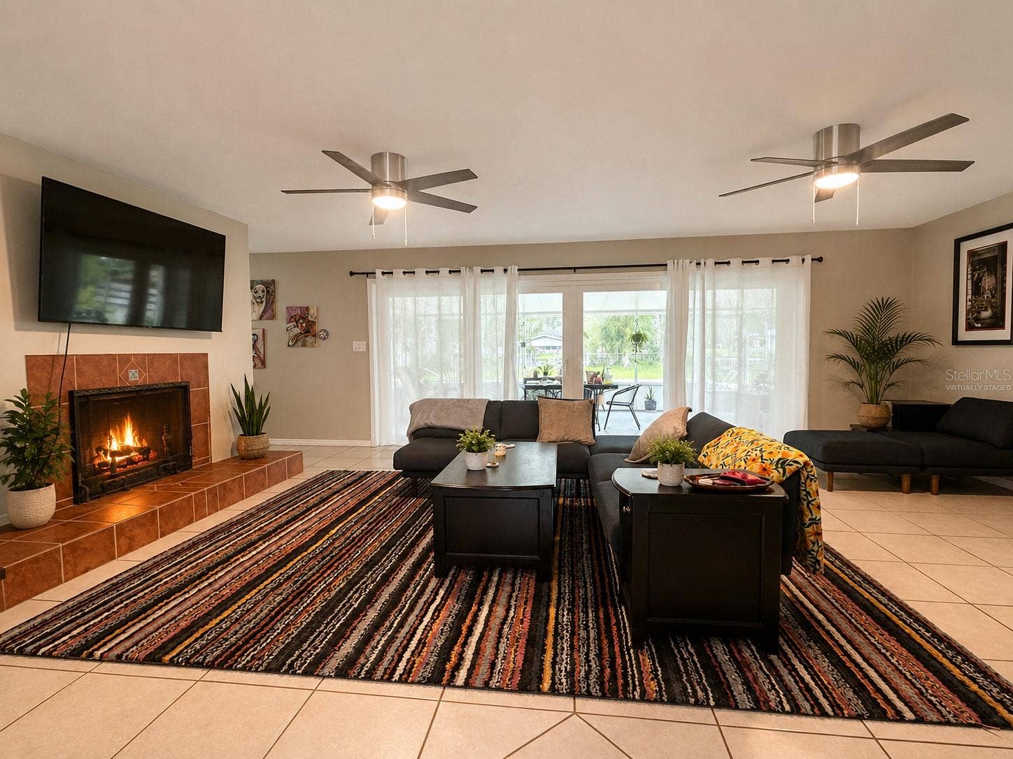 2950 N SHELL ROAD, Deland, FL 32720 family room virtually staged