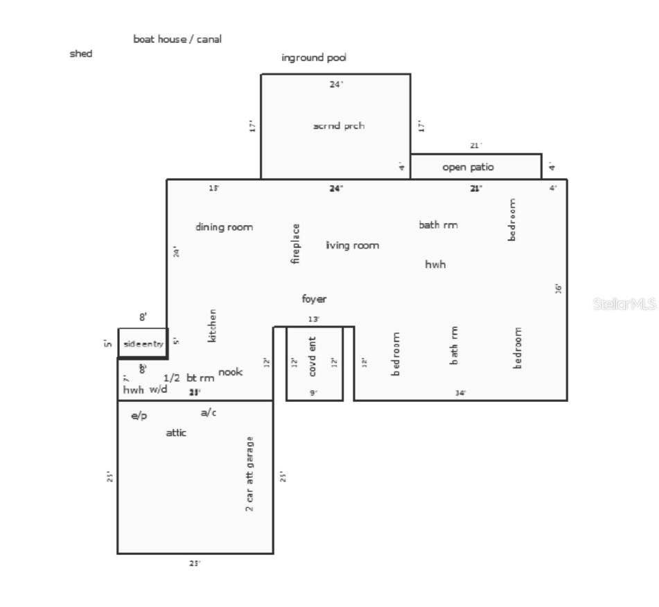 2950 N SHELL ROAD, Deland, FL 32720 Floor plan