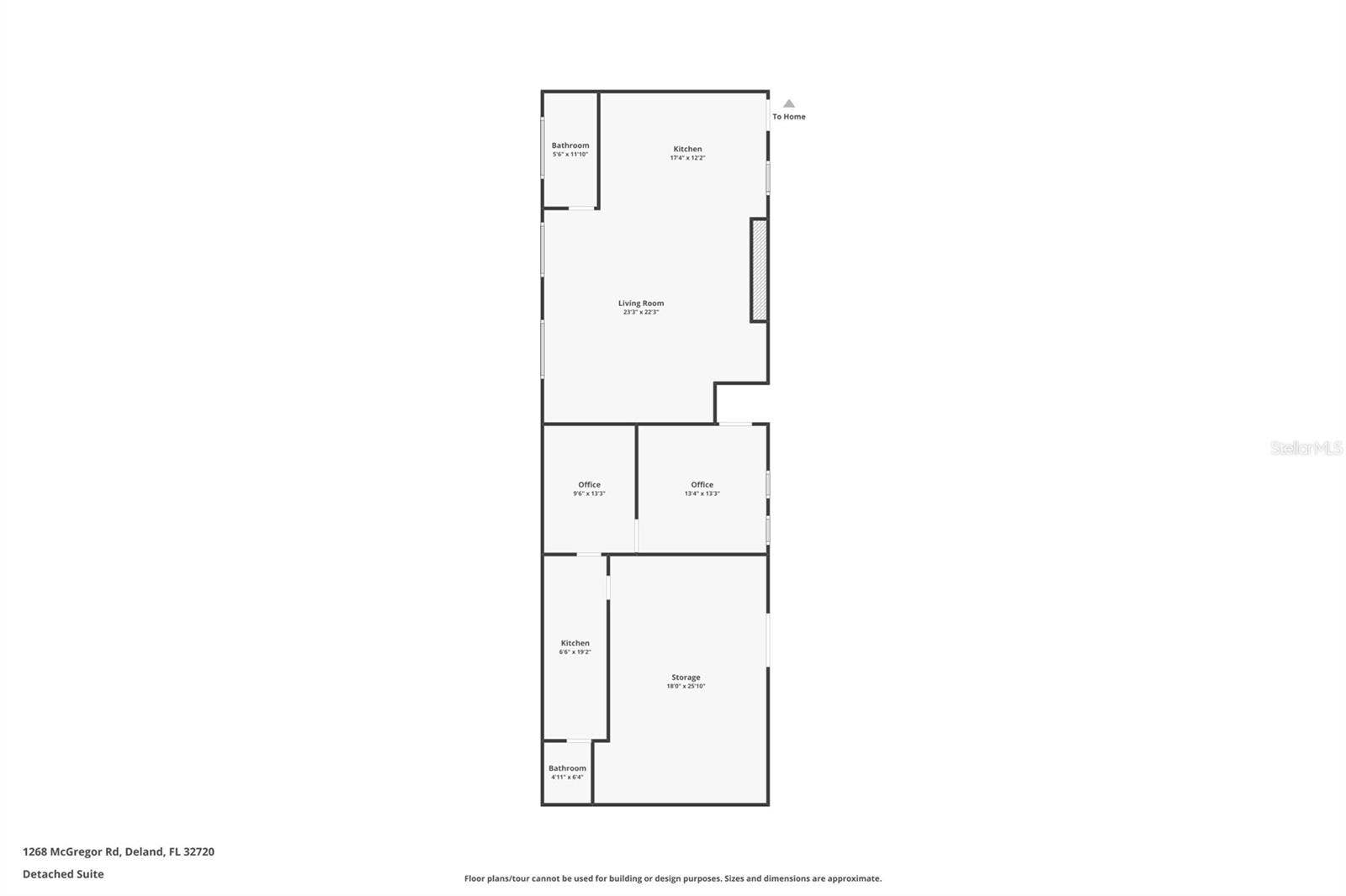 1268 MCGREGOR ROAD, Deland, FL 32720 Detached IN-law suite, Office, Additional Storage and Garage