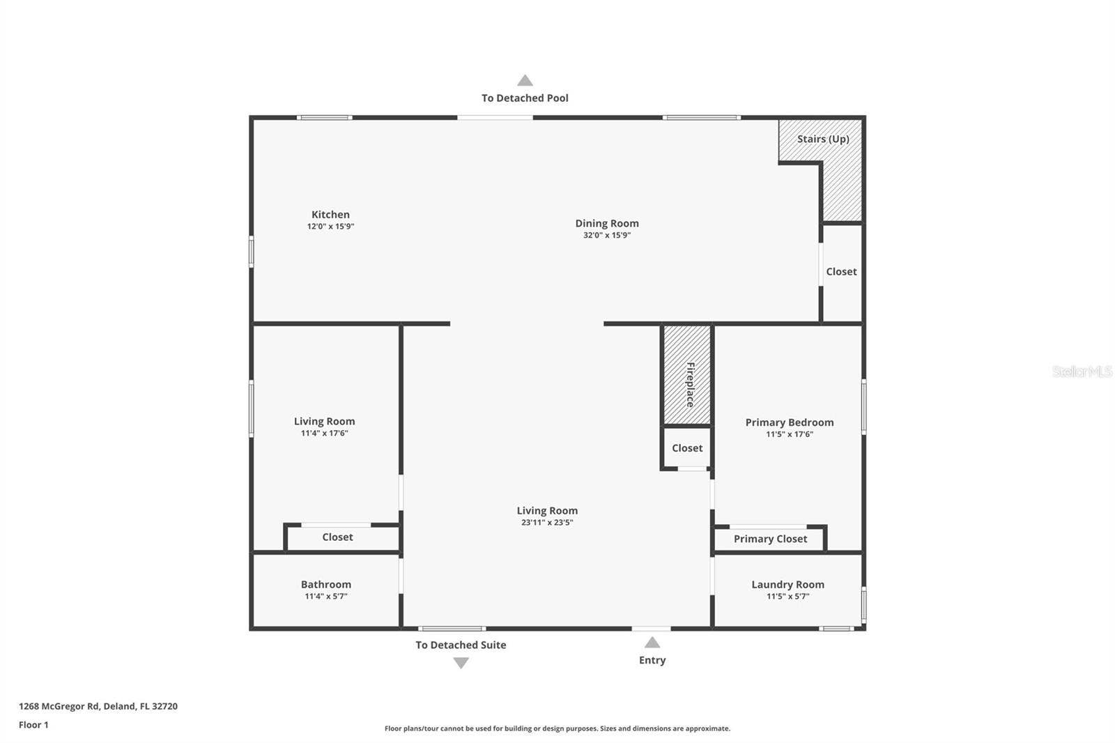 1268 MCGREGOR ROAD, Deland, FL 32720 Main Home Fisst Floor