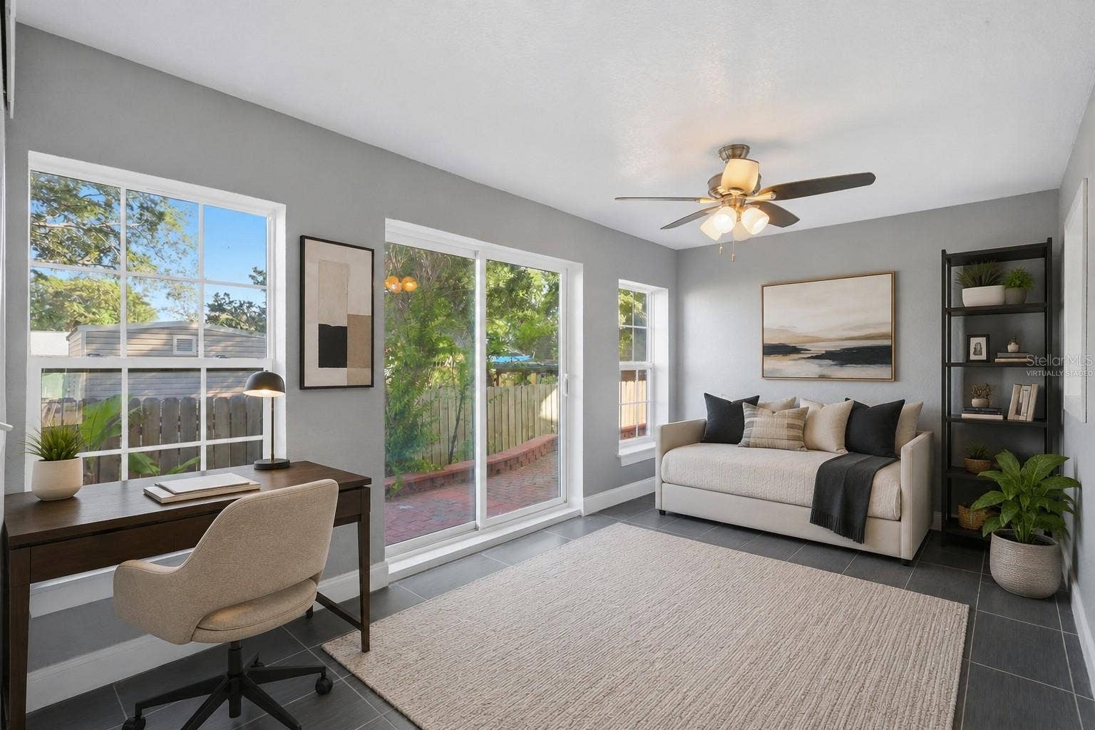 5414 RIVERSIDE DRIVE, Port Orange, FL 32127 Bedroom 2: Office/Guest Bedroom - Virtually Staged