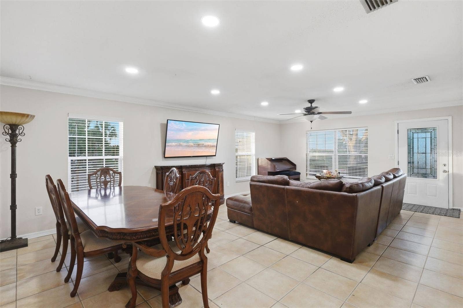 5414 RIVERSIDE DRIVE, Port Orange, FL 32127 Dining/Living Room Area inside the Original Front House