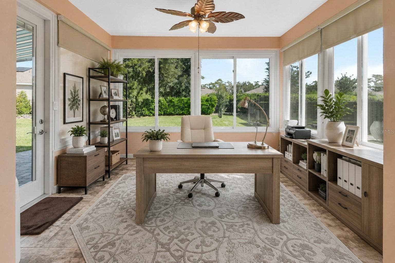 Staged office