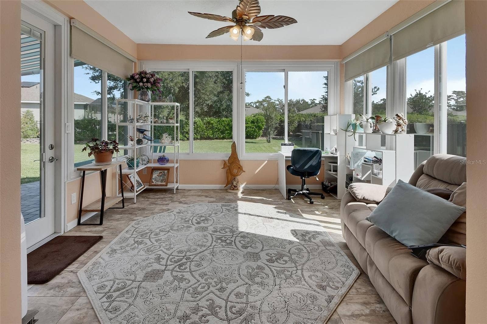 Studio-Sunroom with double pane windows and mini-spliit.