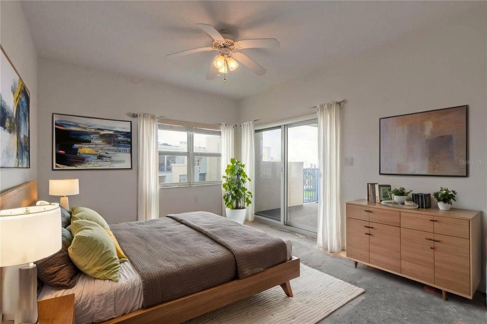 5300 S ATLANTIC AVENUE, #3-605, New Smyrna Beach, FL 32169 Virt Staged Bedroom