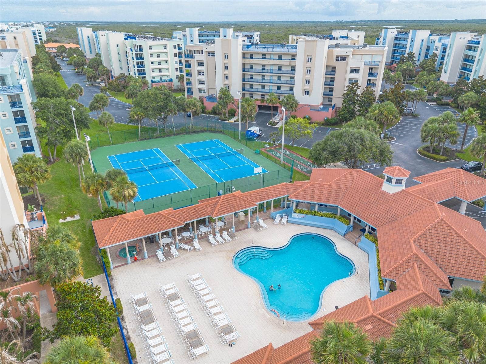 5300 S ATLANTIC AVENUE, #3-605, New Smyrna Beach, FL 32169 Pool and Tennis Courts