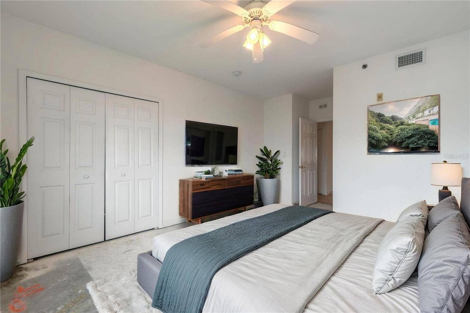 5300 S ATLANTIC AVENUE, #3-605, New Smyrna Beach, FL 32169 Virt Staged Bedroom