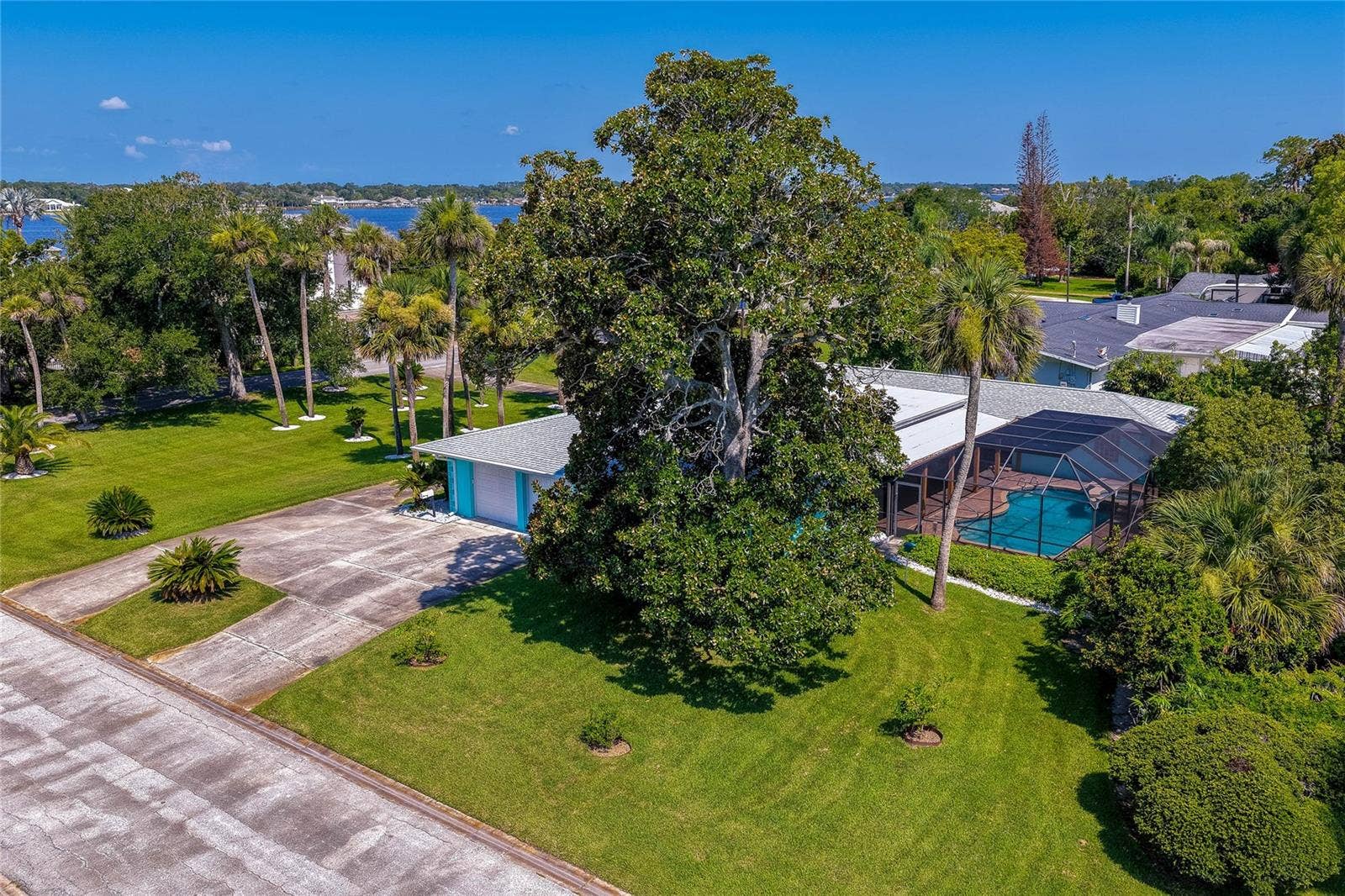 697 JOHN ANDERSON DRIVE, Ormond Beach, FL 32176 Circular drive on south side of home