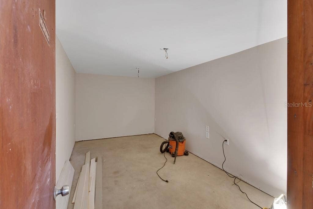 Downstairs is an office