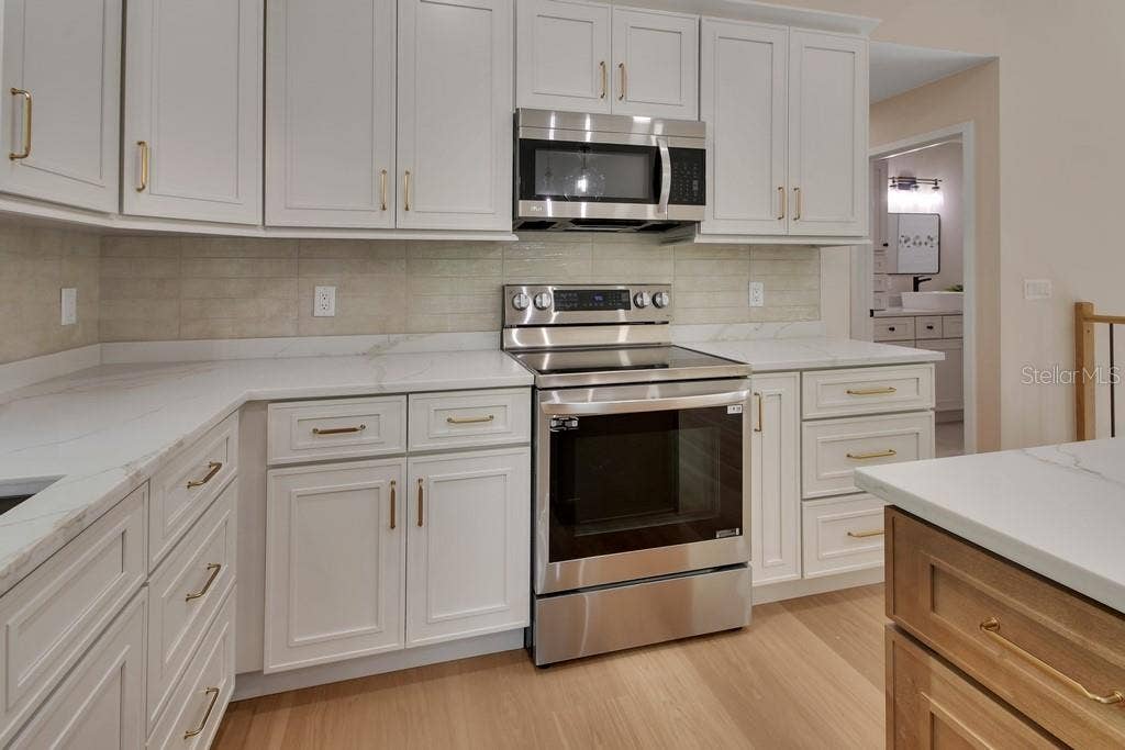 Soft off white cabinets