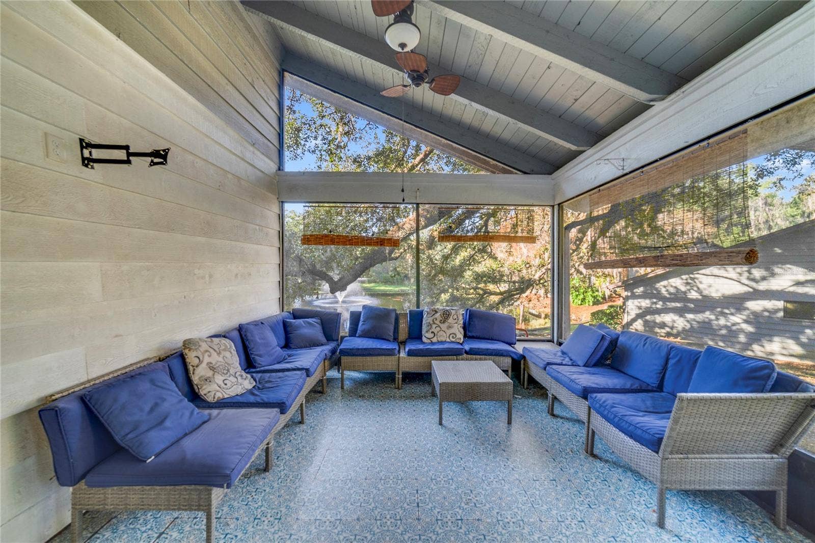 Rear covered Porch