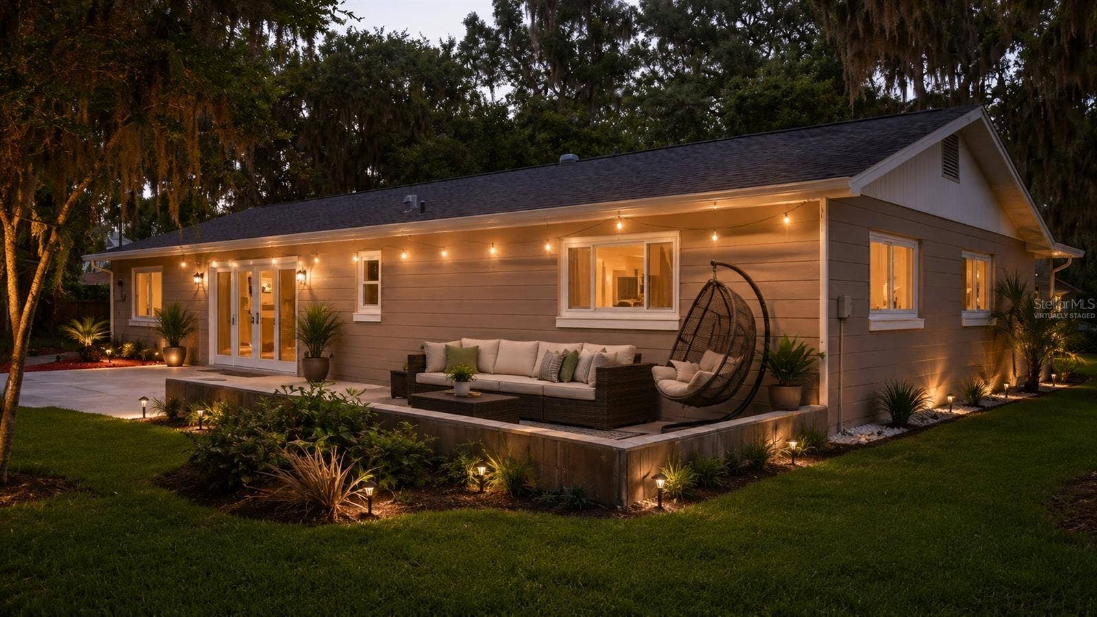 Virtually staged back of house