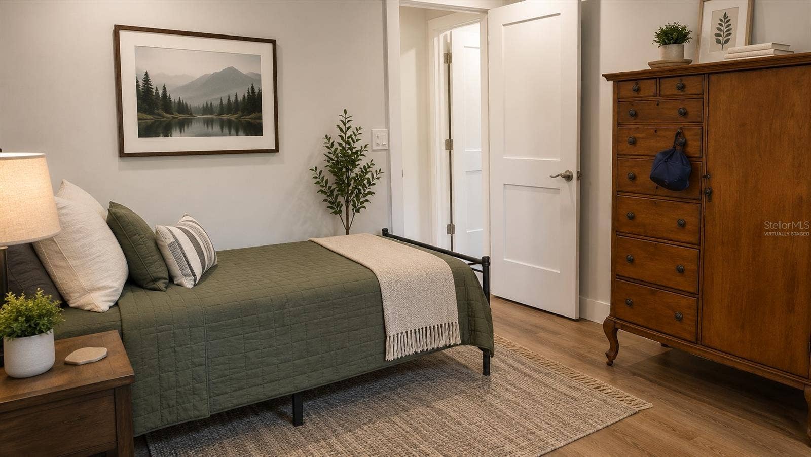 Virtually Staged bedroom