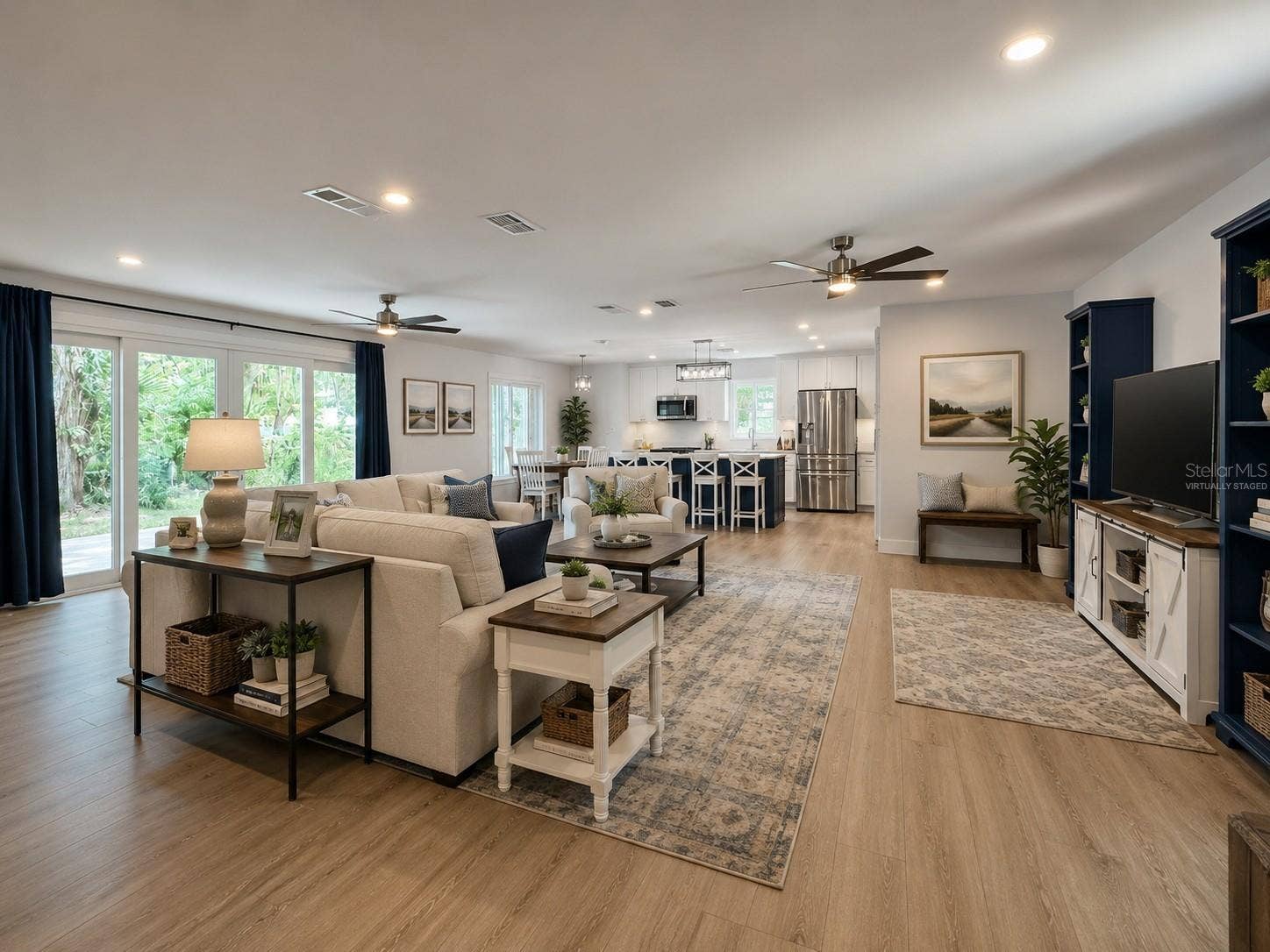 Virtually Staged Living Room