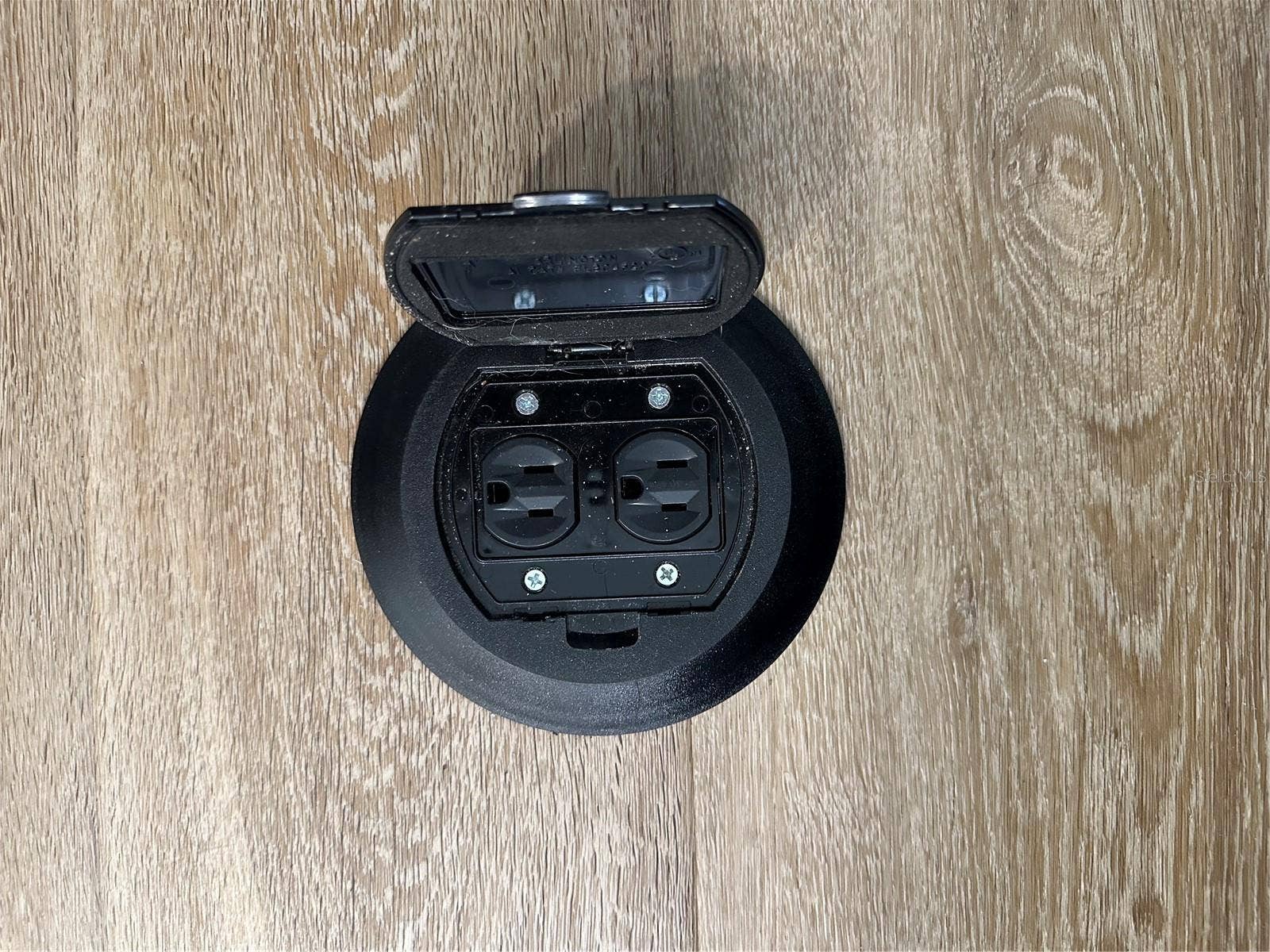 Floor outlet in the great room