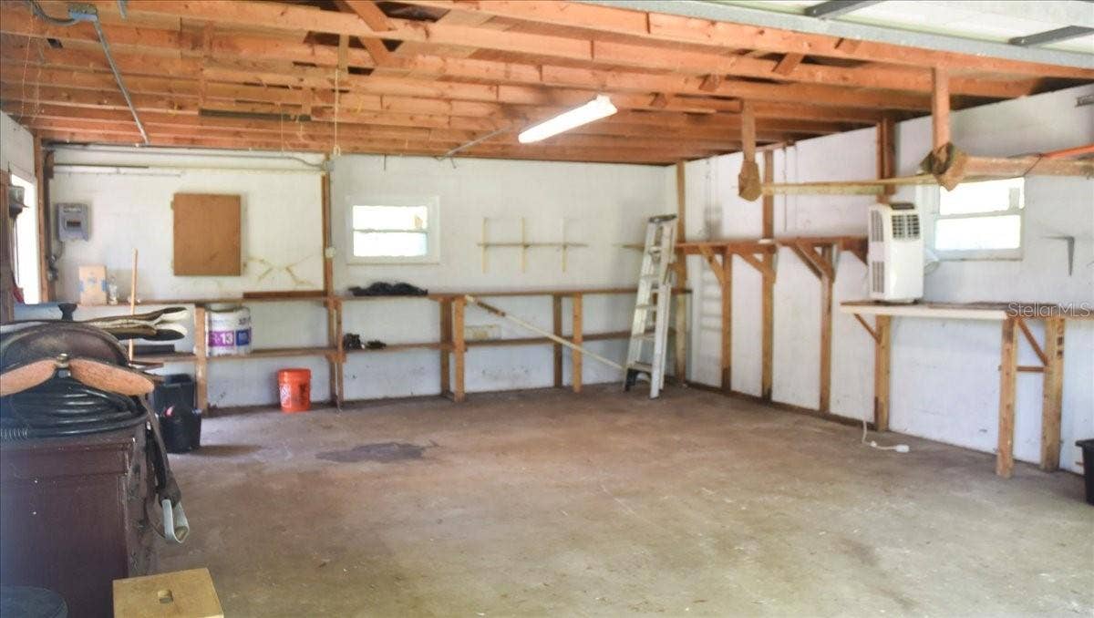 Inside Detached Garage