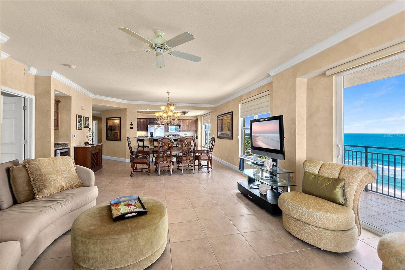 2403 S ATLANTIC AVENUE, #1008, Daytona Beach Shores, FL 32118 Oceanfront living room