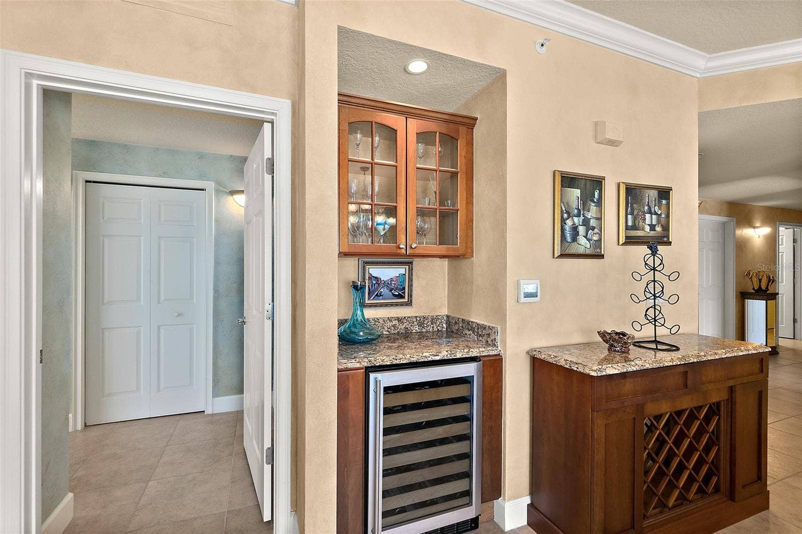 2403 S ATLANTIC AVENUE, #1008, Daytona Beach Shores, FL 32118 Built in bar with wine refrigerator