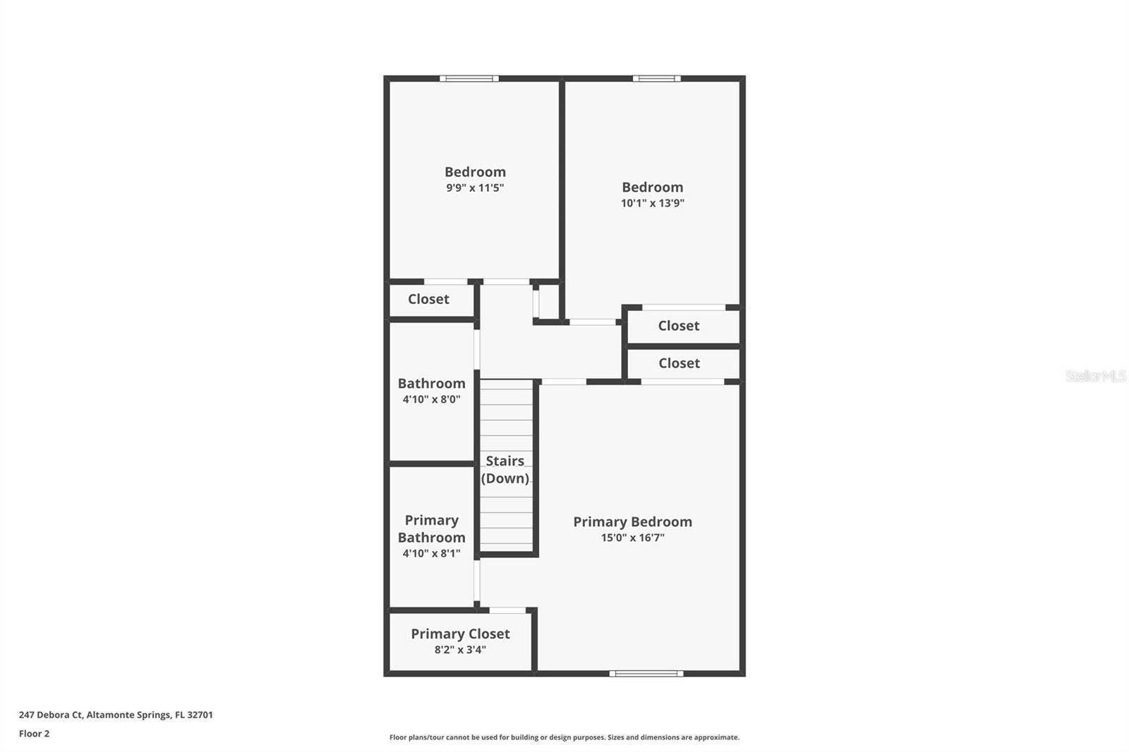 247 DEBORA COURT, #247, Altamonte Springs, FL 32701 2nd floor floorplan