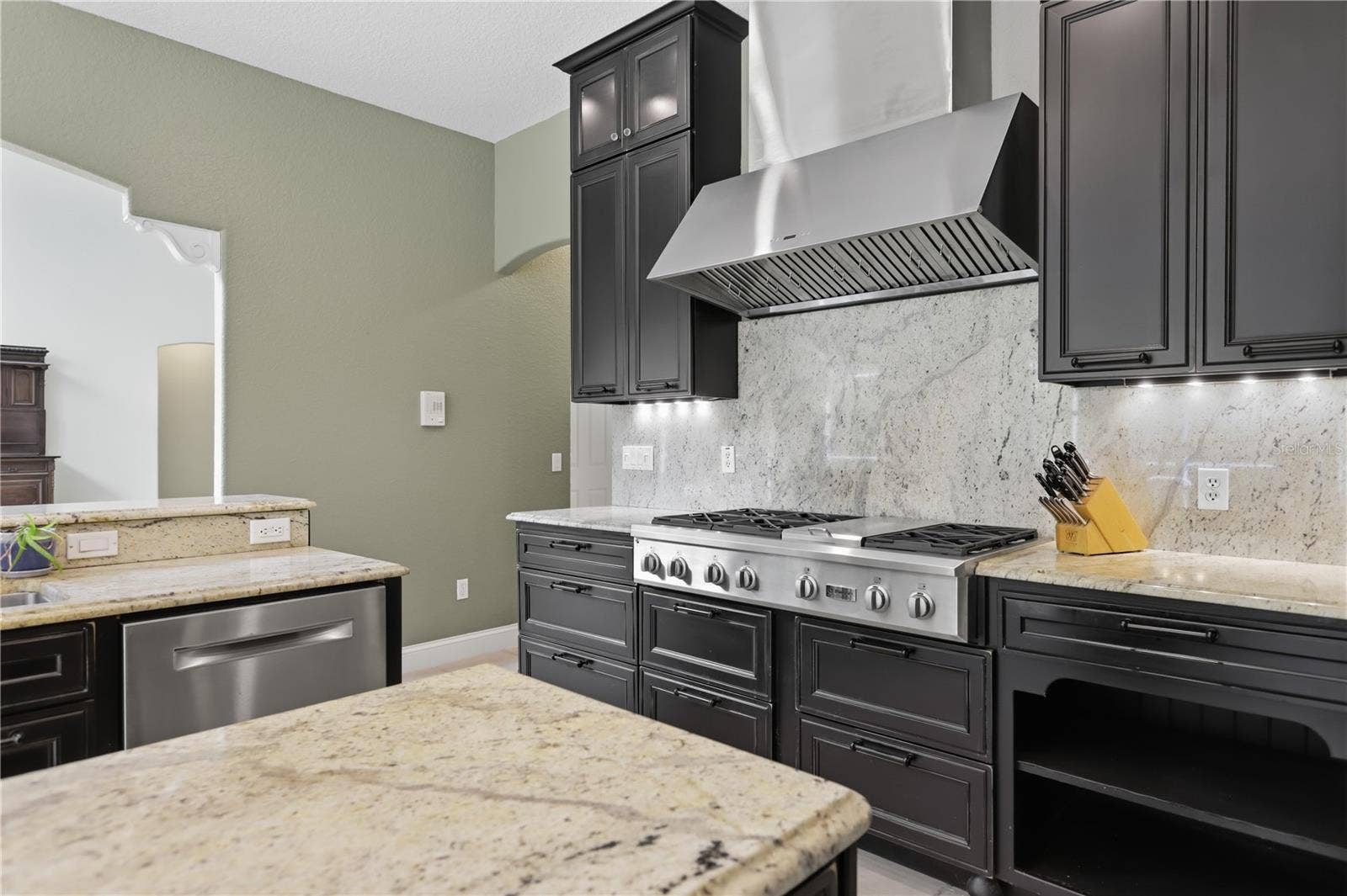 Kitchen with double islands