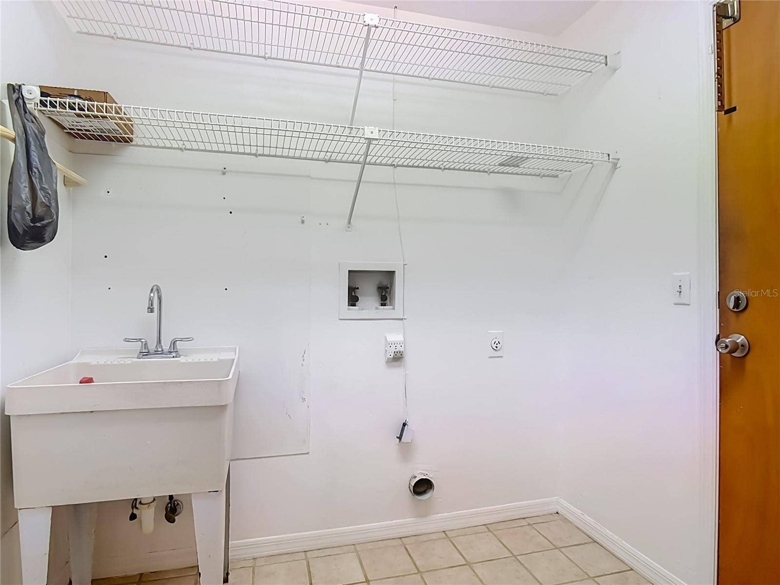 Inside laundry room