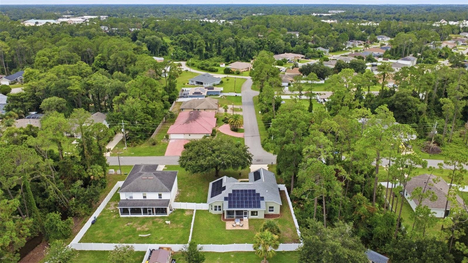 aerial view of property