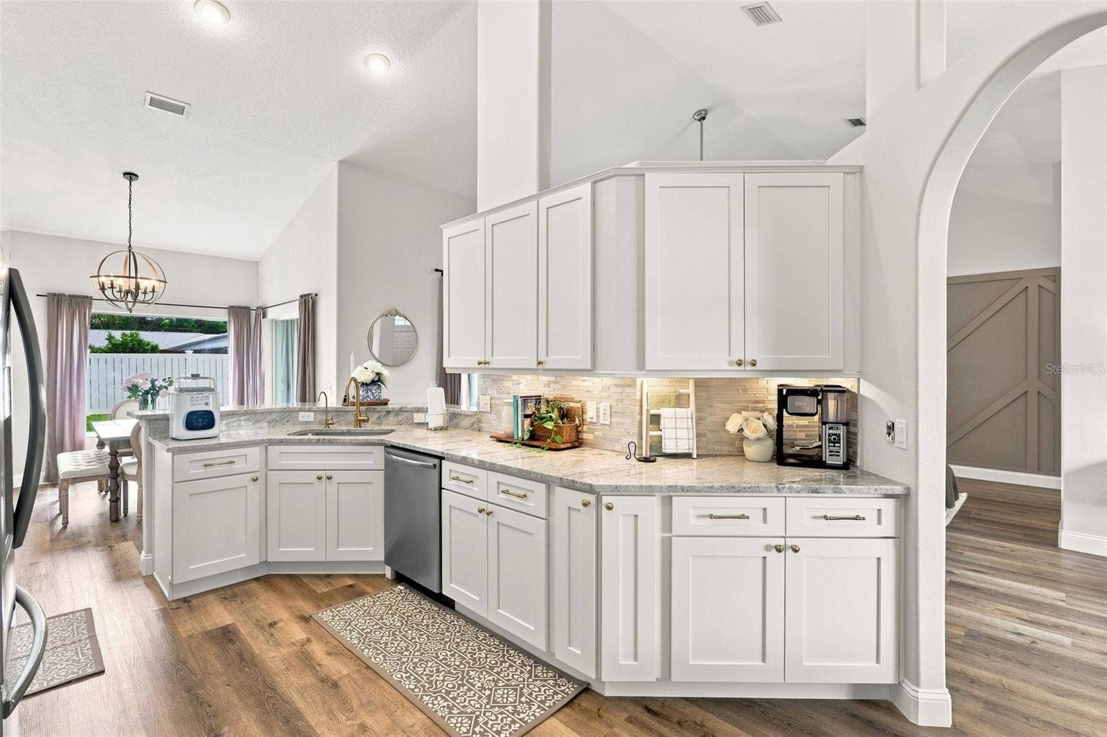 There is SOOO much storage space in these beautiful cabinets!