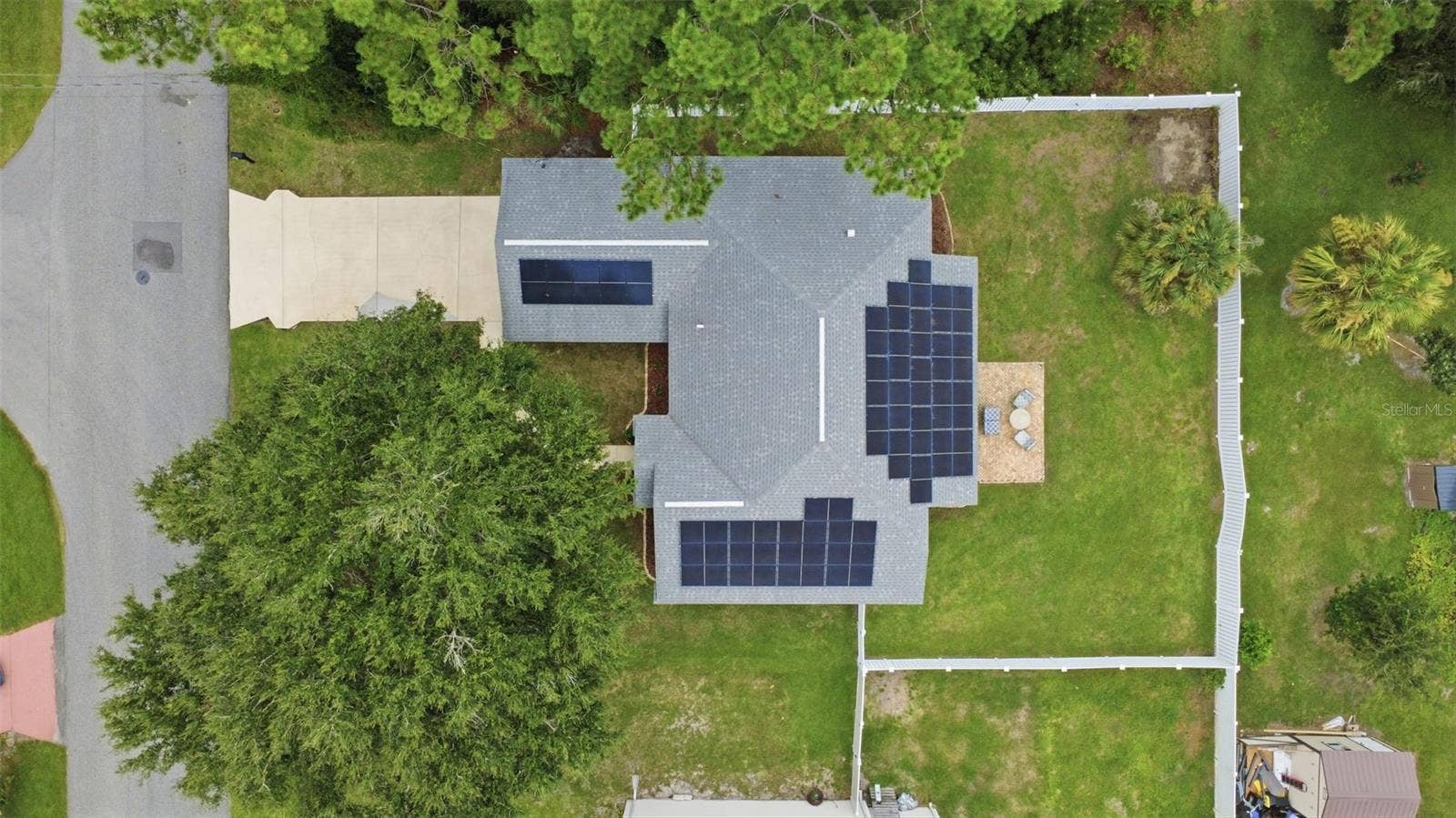 Aerial view of property